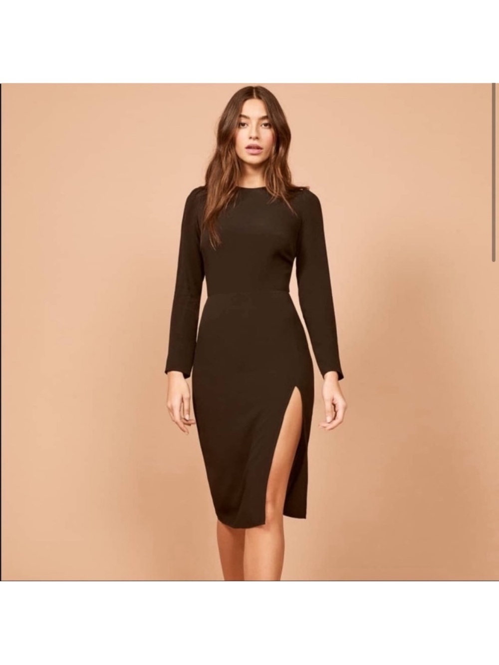 Reformation Black Ilana Dress